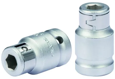 Bit-Adapter-Steckschlüssel 1/2" x 5/16", 38 mm, für 10 mm Bits