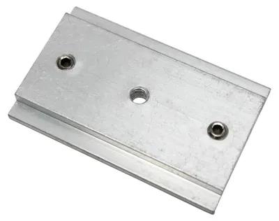 Koppelstück für Vorhangschienen, Aluminium, silber, 5 cm