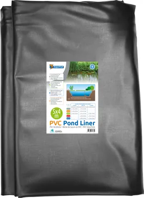 Produktbild von SuperFish 06080510, Teich-Zwischenlage, Schwarz, Polyvinylchlorid (PVC), 1 Stück(e), 4 m, 5000 mm
