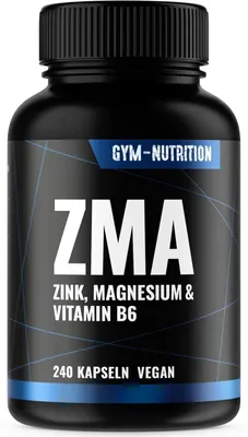 Produktbild von Gym Nutrition ZMA Kapseln hochdosiert 240 Stück vegan