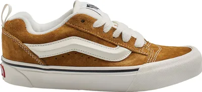 A side view of a single Vans Knu Skool sneaker against a white background.