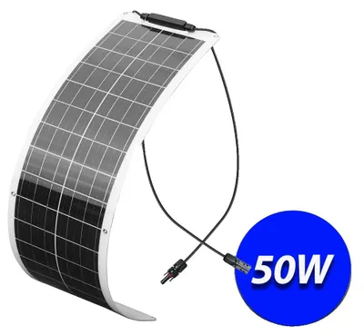 Obrázek produktu pro Solární panel, vysoká účinnost, vodotěsné provedení, 50 W, 1025 × 250 mm