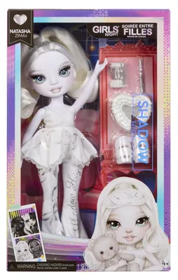 Obrázek produktu pro Rainbow High Shadow High Fashion Doll Girls' Night - Natasha (white hair), Módní panenka, Ženy, 4 rok/roky, Chlapec/děvče, 260 mm, Bílá