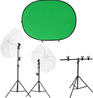 Zdjęcie produktu dla Fotograficzny zestaw studyjny z oświetleniem i tłem