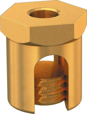 Obrázok produktu pre OBO BETTERMANN OBO Uzemňovacia skrutka M6 25mm CuZn B 33020 s upevňovacím závitom 6404006