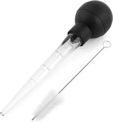 Produktbild von Bratenspritze mit Pinsel, Marinadenspritze mit Nadel, 1 Stück, für die Küche