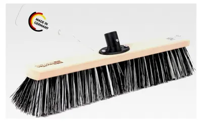 Produktbild von OssiBlitz-Besen 40 cm Breite/Länge mit QuickFix Stielhalterung ohne Stiel, Harte Borsten-Mischung, Straßenbesen, Gartenbesen, Kehrbesen aus Holz für den Außenbereich (Größe 40 cm)