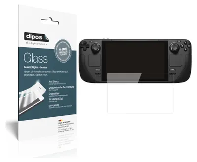 Produktbild von 2x Schutzfolie für Valve Steam Deck - Anti-Shock 9H Folie dipos Glass Kunststoffglas