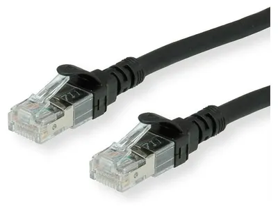 Immagine prodotto di ROLINE Patchkabel Cat.6 S/FTP (PiMF), Component Level, LSOH, schwarz, 2 m