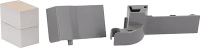 Produktbild von easyPART passend für DA91-04459A SAMSUNG Türscharnierabdeckung Set links für KühlGefrierKombination