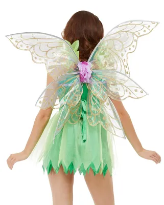 Produktbild von Elfenflügel in zartem Lila mit Glitzer als Kostümzubehör für Karneval und Halloween