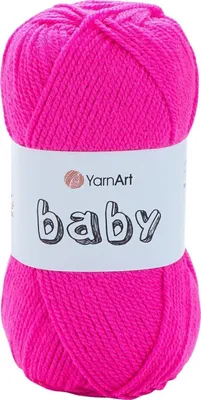 Produktbild von Yarn Art Baby 174 Neon Pink Strickgarn