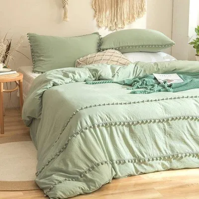 Immagine prodotto di Set di biancheria da letto Zeegroenes, 220x240 cm, morbido, 3 pezzi, con cerniera