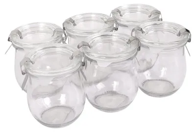 Produktbild von Sturzgläser 6er-Set Einmachgläser 180ml Marmeladengläser Sturzglas Vorratsglas