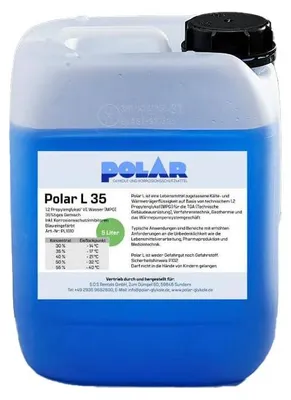 Produktbild von Polar L-MPG Glykol Frostschutzmittel, Propylenglykol 35% Gemisch 5 Liter