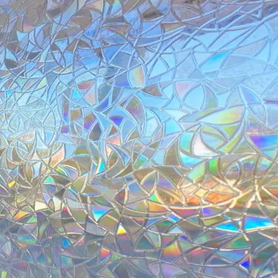 Produktbild von Zindoo Fensterfolie 3D Regenbogenfarben für Dekoration und Privatsphäre
