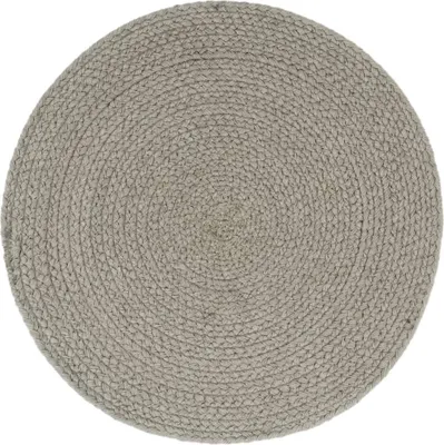 Produktbild von vidaXL Tischsets 6 Stk. Grau 38 cm Rund Baumwolle