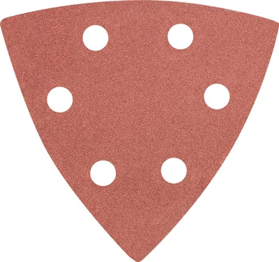 Immagine prodotto di Carta abrasiva GRAPHITE delta con supporto in velcro 93x93 mm, grana 40/60/80/100/120/240, 5 pezzi, K 240