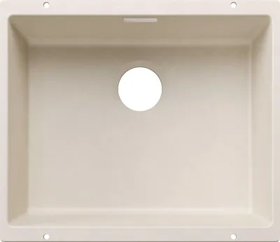 Produktbild von BLANCO SUBLINE 500-U für Farbige Komponenten Einbauspüle SILGRANIT softweiß ab 60 cm ohne Ablauffernbedienung - inkl.