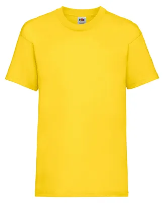 Productafbeelding van Fruit of the Loom - "Valueweight" T-shirt voor kinderen, model LT2824 (128), kleur: geel