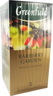 Produktbild von Greenfield Barberry Garden 25 Teebeutel Schwarztee mit Berberitze Barbaris Tee