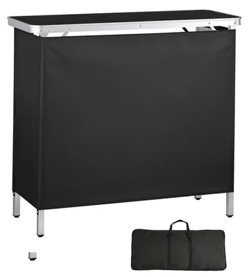 Obrázok produktu pre Prenosný výstavný pult SucceBuy, rozmer 980x385x870 mm, recepčný pult s prepravnou taškou a odkladacím priestorom, vhodný na výstavy, podujatia, oslavy a ako mobilná barová stanica