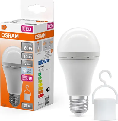 Obrázek produktu pro OSRAM LED žárovka E27 8W=60W, 806lm, 4000K CLASSIC A, studená bílá