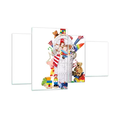 Produktbild von Bilder auf glas - Spielzeug Kinder Spaß Freunde - 120x70cm - Glasbilder - Wandbilder - Kunstdruck - zum Aufhängen bereit - Wanddekoration aus Glas - Glas Bilder - Wandbild auf Glas - GDL120x70-3197