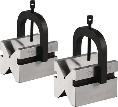 Immagine prodotto di Coppia di prismi doppi per 5-50 mm, acciaio, L75xL55xH55 mm, tolleranza 0,004 mm