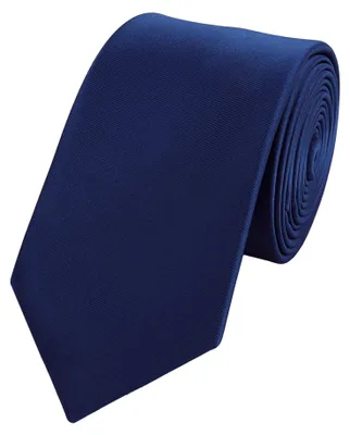 Produktbild von Fabio Farini - 1 Stück elegante Dunkelblaue Herren Schlips - Krawatten in 6cm Schmal (6cm), Dunkelblau - Moon Indigo