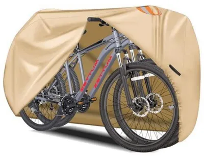 Obrázok produktu pre Poťah na bicykle pre 2 bicykle, farba khaki, vodeodolný, robustný, s povrchovou úpravou z 600D polyuretánu