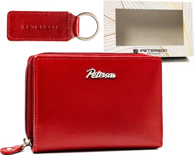 Immagine prodotto di Portafoglio Peterson da donna in pelle Bean Red Taglia unica