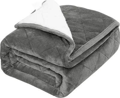 Produktbild von WOLTU doppelseitige Gewichtsdecke, Anti Stress, Grau,135x200,7kg