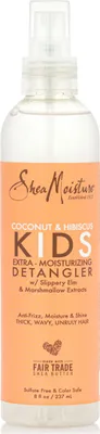 Produktbild von Shea Moisture Detangler, 237ml, für Kinder & Haartypen 3A-4C, extra feuchtigkeitsspendend mit Kokosnuss, Hibiskus & Sheabutter, frei von aggressiven Chemikalien