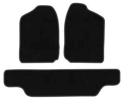 Productafbeelding van Velours automatten voor Opel Frontera A 1991-1998 – 3-delig, zwart, op maat – Wielganizator BASIC