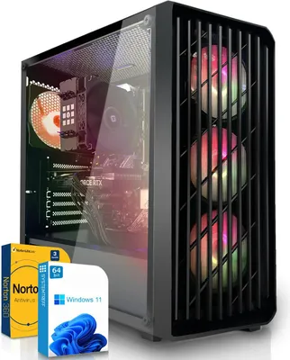 SYSTEMTREFF Gamer Rechner - Ryzen 5 9500F - 6x 3.8GHz - Nvidia GeForce RTX 5060 Ti 8GB - 32GB DDR5 - 1TB NVMe - Windows 11 Pro - Desktop PC