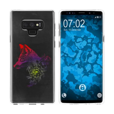 Produktbild von PhoneNatic Case kompatibel mit Samsung Galaxy Note 9 Silikon-Hülle Floral Fuchs M1-5