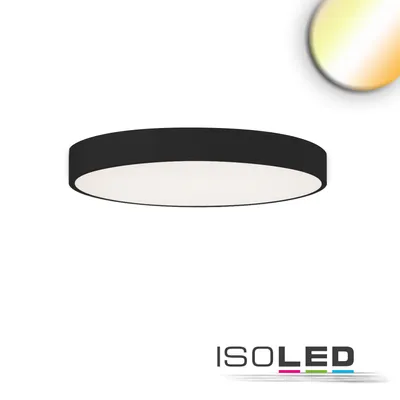 Produktbild von ISOLED LED Deckenleuchte UGR<19 2H, schwarz, 40W-50W, rund, DN600, ColorSwitch 2700-3000-4000K, dimmbar