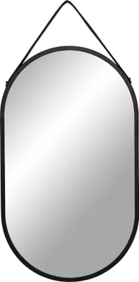 Produktbild von Spiegel >Trapani< in Schwarz, Stahl, Glas - 35x60x2cm (BxHxT)