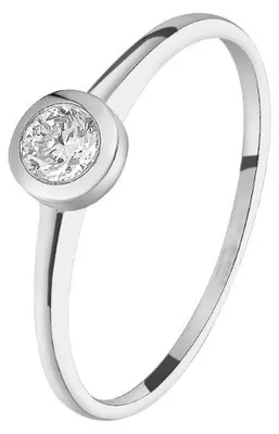 Produktbild von Diara Ring Zarge Lab Grown Diamant 0,2 ct 585 Weißgold DS1021W Gr. 54