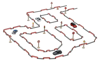 Image de Set de jeu en bois « Travaux routiers » de Goki - 135 pièces