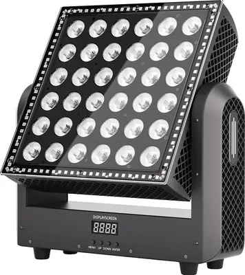 Obrázek produktu pro Pohyblivé světlo, RGBW LED diody, ovládání DMX, černé, EU zástrčka