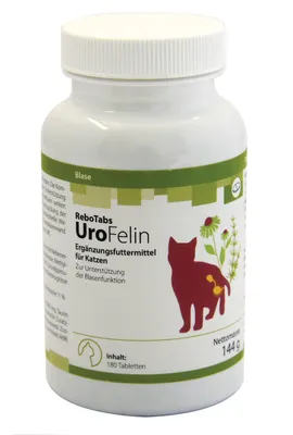 Produktbild von UroFelin Ergänzungsfuttermittel für Katzen 180 Stück: Unterstützung einer normalen Harnwegfunktion, Enthält Goldrute & Kapuzinerkresse