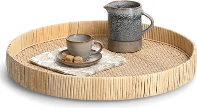 Immagine prodotto di Vassoio decorativo RATTAN, Ø 40 cm, ZELLER