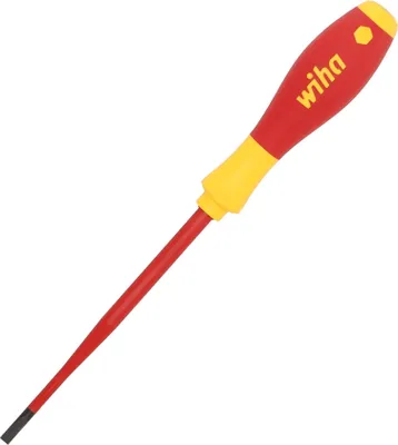 Produktbild von Wiha Schraubendreher VDE Schlitz SW 4,5x125mm Gesamtlänge 236mm Mehrkomponenten-Griff SoftFinish - 35501