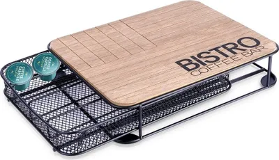 Produktbild von Kaffeekapsel-Organizer, Metall, schwarz, BISTRO, 30,5x24x6,5 cm