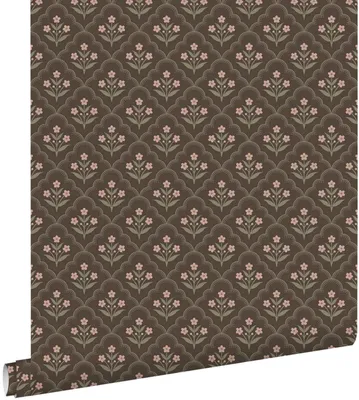 Produktbild von ESTAhome Tapete Blumenmuster Braun 50 x 900 cm