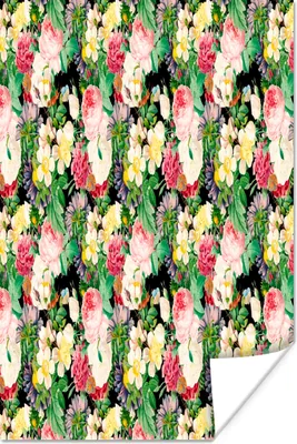 Produktbild von MuchoWow® Poster Blumen - Collage - Farben 20x30 cm - Papierdruck