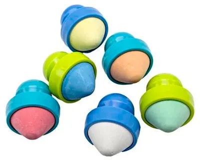 Obrázok produktu pre EDUPLAY 370060 Kriedové perá Easy Grip, 6 kusov (1 sada)