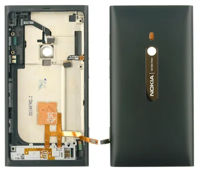Produktbild von Nokia Lumia 800 Backcover + Kameraglas, Schwarz